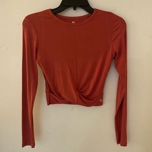 Athletic Cross Wrap Top, size M